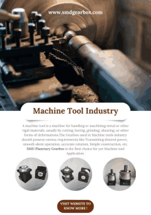an advertisement for machine tool industry shows a lathe cutting metal