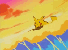 Pikachu Surf GIF - Pikachu Surf Surfing GIFs