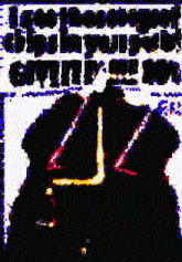 a red and yellow image with a yellow circle in the middle .