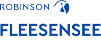 a logo for robinson fleesensee with a blue bird on it