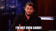 I'M Not Even Sorry Liam Hemsworth GIF - I'M Not Even Sorry Liam Hemsworth Sorry GIFs