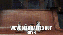 Madagascar Skipper GIF - Madagascar Skipper Weve Been Ratted Out Boys GIFs