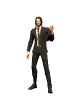 a man in a suit and tie is dancing and holding a star in his hand