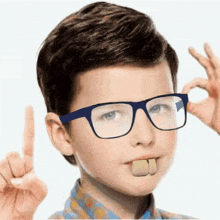 Young Sheldon Nerd Emoji GIF