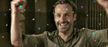 Confetti Celebrate GIF - Confetti Celebrate Walking Dead GIFs