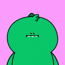 a cartoon character with the number 3 on its head