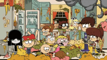 loud house fight food fight