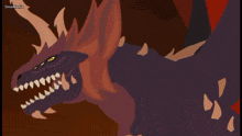 a drawing of a dinosaur with blood dripping from its mouth