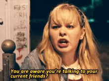 Derry Girls You Are Aware Youre Talking To Your Current Friends GIF - Derry Girls You Are Aware Youre Talking To Your Current Friends GIFs