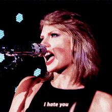 I Hate You Singing GIF - I Hate You Singing Taylor Swift GIFs