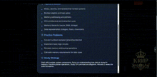 a computer screen shows a list of topics to master including binary decimal and hexadecimal number systems