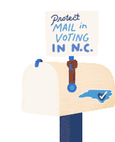 Protect Mail In Voting In Nc Mailbox Sticker - Protect Mail In Voting In Nc Mailbox Protect The Vote Stickers