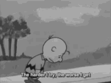 Sad Charlie Brown GIF - Sad Charlie Brown The Worse I Get GIFs