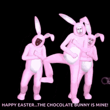 Easter Bunnies Happy Easter GIF - Easter Bunnies Happy Easter The Chocolate Bunny Is Mine GIFs