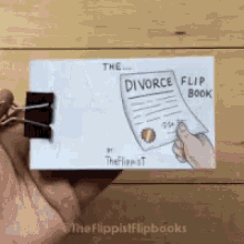 divorce flip book never gonna give you up rick astley