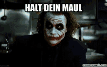 Halt Dein Maul, Sagt Der Joker - Halts Maul GIF - Halts Maul Halts Maul GIFs