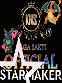 a logo that says kns nag akti official starmaker