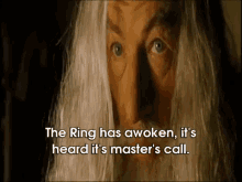 The Ring Has Awoken, It'S Heard It'S Master'S Call. GIF - Lotr Ring Master GIFs