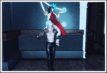 a man is carrying a woman on his back
