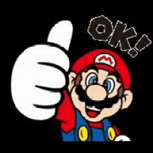 好的 GIF - Mario Thumbs Up Ok GIFs