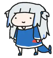 a drawing of a girl in a blue dress with a fish tail