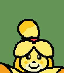 a pixel art drawing of a yellow object with sunglasses on .