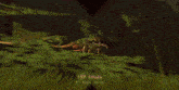 a computer generated image of a fireball in a forest