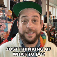 Just Thinking Of What To Do Doodybeard GIF - Just Thinking Of What To Do Doodybeard Wondering What To Do GIFs