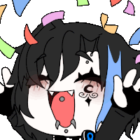 a cartoon drawing of a person with a c on their face