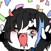 a cartoon drawing of a person with a c on their face