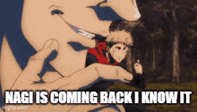 nagi is coming back i know it is written on a screen