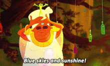 blue skies sunshine princess and the frog cute
