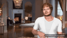 a computer generated image of a man in a white shirt with the website getmorphin.com at the bottom of the image