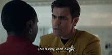 This Is Very Real Okay Captain James T Kirk GIF - This Is Very Real Okay Captain James T Kirk Paul Wesley GIFs