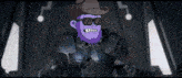 a cartoon character with a cowboy hat and sunglasses is holding a gun and the word good is behind him