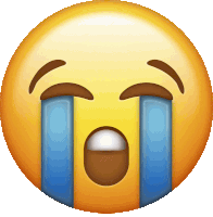 Sob Crying Sticker - Sob Crying Apple Crying Emoji Stickers