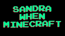 Sandra When Minecraft Sandra GIF - Sandra When Minecraft Sandra Minecraft GIFs