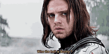 Who The Hell Is Bucky The Winter Solider GIF - Who The Hell Is Bucky The Winter Solider Bucky Barnes GIFs