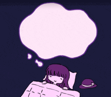 a cartoon of a girl dreaming about a man in a suit and tie