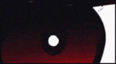 a close up of a person 's red eye