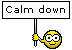 Calm Down Sticker - Calm Down Stickers