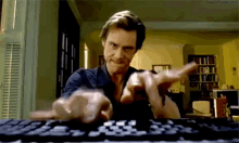 5 GIF - Jim Carrey Bruce Almighty Typing GIFs