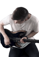 Playing Guitar Cole Rolland Sticker - Playing Guitar Cole Rolland Guitarist Stickers