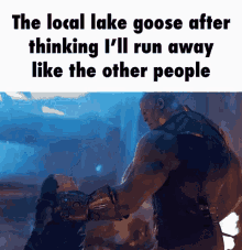 Goose Thanos GIF