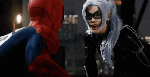 Spider Man Black Cat GIF - Spider Man Black Cat Talking - Discover & Share  GIFs