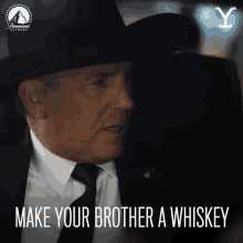 Make Your Brother A Whiskey John Dutton GIF - Make Your Brother A Whiskey John Dutton Kevin Costner GIFs