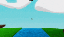 a computer generated image of a river in a video game