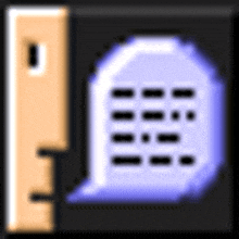 a picture of a ruler and a speech bubble