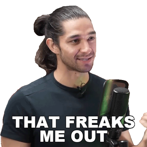 That Freaks Me Out Wil Dasovich Sticker - That Freaks Me Out Wil Dasovich Wil Dasovich Superhuman Stickers