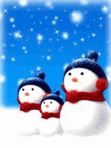 Happy New Year Snowman GIF